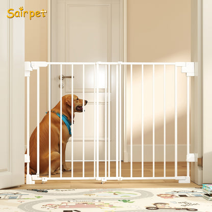 No Bottom Bar Metal Pet Gate