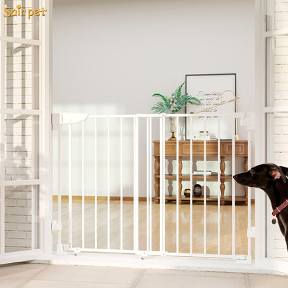 No Bottom Bar Metal Pet Gate